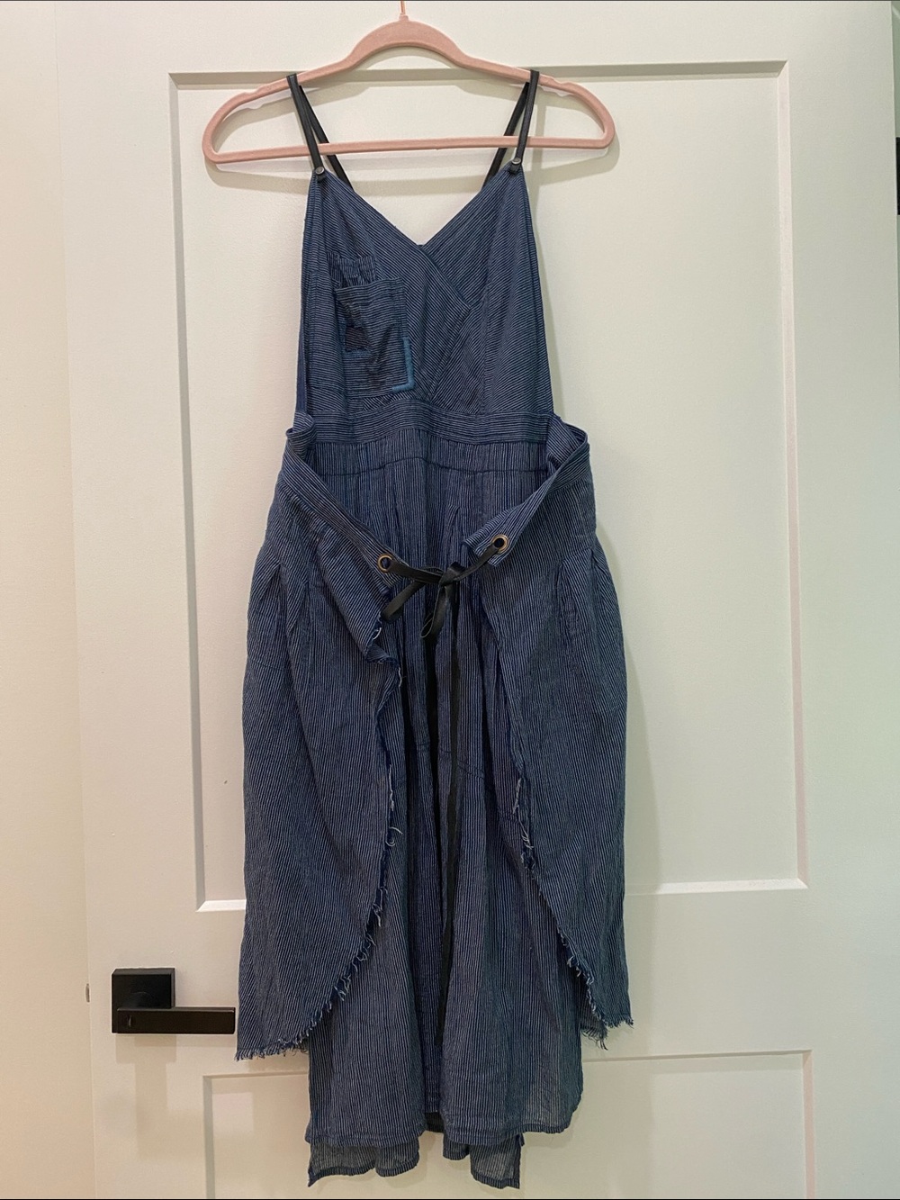 Free People Heirloom overall apron dress size Medium 100% cotton